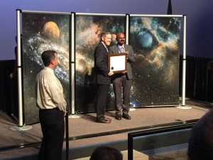 July 28, 2015 - Lutfi Mized and Kannan Rengarajan, founders of Cape Design Engineering Co., were presented with the NASA Exceptional Public Achievement Medals.